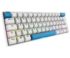 Sharkoon SKILLER SGK50 S4 Gen2 PBT, Gaming-klaviatūra - baltas, DE-išdėstymas, Gateron G Pro 3.0 Geltona