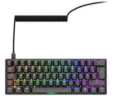Sharkoon SKILLER SGK50 S4 Gen2, Gaming-klaviatūra - juodas, DE-išdėstymas, Gateron Geltona