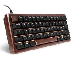 Sharkoon SKILLER SGK50 S4 Gen2 Wood PBT, Gaming-klaviatūra - holz/juodas, DE-išdėstymas, Gateron G Pro 3.0 Geltona