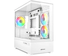 Sharkoon MK6 RGB Micro-ATX 1xGlas Baltas