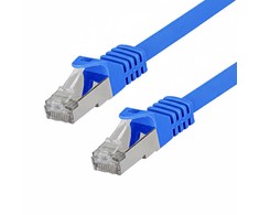 Sharkoon Patchkabel SFTP, RJ-45, mit Cat.7a Rohkabel (blau, 10 Meter)