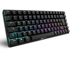 Sharkoon SKILLER SGK50 S3 PBT, Gaming-klaviatūra - juodas, DE-išdėstymas, Gateron G Pro 3.0 Geltona