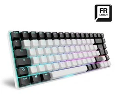Sharkoon SKILLER SGK50 S3, Gaming-klaviatūra - baltas, FR-išdėstymas, Gateron Geltona