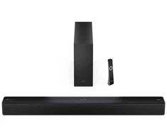 Namų kino sistema Sharp 2.1 Dolby Atmos/DTS Virtual:X Soundbar with Slim Wireless Subwoofer | HT-SBW310 | 330 W | Bluetooth | Belaidė jungtis | Juodas
