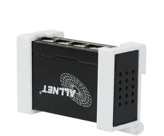 Shelly • Hutschiene • Pro Verteiler Switch 4 • 4x Pro Anschlüsse • 1x LAN Eingang • Lüfterlos • by ALLNET