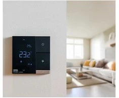 Shelly „Plug &amp; Play“ „PbS LinkedGo Smart HVAC“ termostatas šildymui, vėdinimui, oro kondicionavimui, belaidžiam BT ST802-B