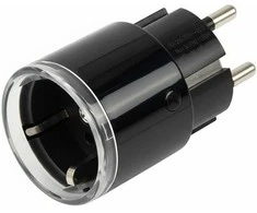 Shelly Plug PM Gen3 išmanusis 16A kištukas, juodas