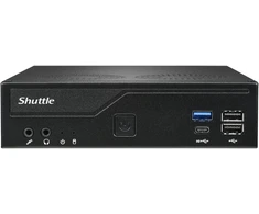 Shuttle XPС slim DH610V2 asmeninio kompiuterio / darbo stoties platforma 1,35L dydžio kompiuteris Juoda Intel H610 LGA 1700