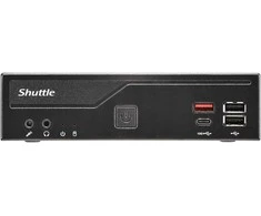 Shuttle XPC slim DH810 Barebone LGA1851 DDR5 USB4 3x Ekranas