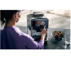 Slėginis kavos aparatas Siemens Siemens TQ903D03 EQ.900, pilnai automatinis (stainless steel/juodas)