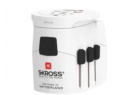 Skross Skross PRO Light Travel Adapteris – Universal – Baltas – 2 and 3 Pole Devices