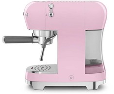 Kavos Aparatas - SMEG ECF02PKEU 15-Bar Pusiau automatinis Espresso Termoblokas 1.1L Rožinė