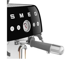 Kavos Aparatas - SMEG EGF03BLEU Pusiau automatinis Espresso su Malūnėliu, Dviejų Termoblokų, Juodas