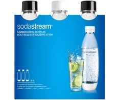 Virtuvės Įrankių Rinkinys - SodaStream PET Butelis Fuse 1L (3 Buteliai) Juodas