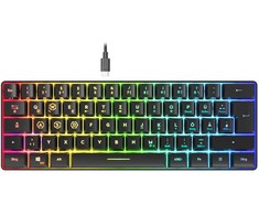 Speedlink Klaviatūra žaidimams LETOS RGB. 60% Klaviatūra. juodas retail