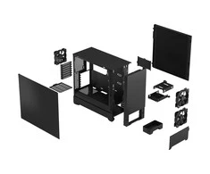 „Fractal Design“ | „Pop Silent“ | Šoninis langas | Juodas Solid | ATX, mATX, Mini ITX | ATX