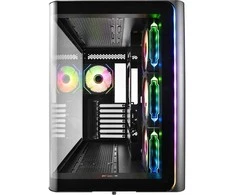 Kompiuterio korpusas FSP M580-BA, Midi Tower, juodas, Tempered Glass x 2