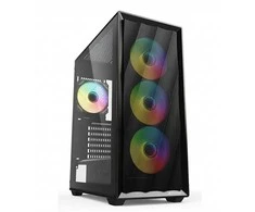 Sharkoon VK4 ARGB, Tower-case - juodas, Tempered Glass