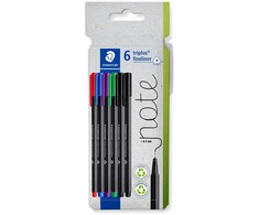Staedtler STAEDTLER Fineliner triplus rPP, 6 Stück