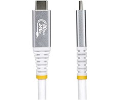 Kabelis USB StarTech 1m USB4 80Gbps USB-C Thunderbolt 4 DP2.1 240W 8K 120Hz Baltas (CC1M80GUSB4CABLEW)