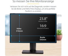 StarTech 23.8IN MONITORIUS PRIVACY SCREEN/HANGING ACRYLIC FILTER/SHIELD