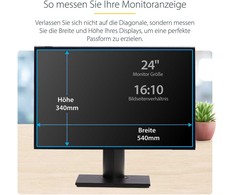 StarTech 24IN MONITORIUS PRIVACY SCREEN/HANGING ACRYLIC FILTER/SHIELD