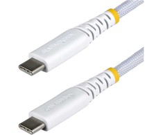 Kabelis USB StarTech USB-C 3 m USB 2.0 60 W 3 A Baltas (USB2CC3MNCBRWH)
