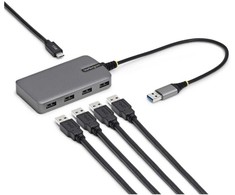HUB USB StarTech STARTECH.COM 4-Port USB-A Hub 5Gbps Busbetrieben Typ A auf 4x USB-A 3.0 Hub USB-C-įkroviklis Port Mini Reisehub-Verteiler USB Splitter