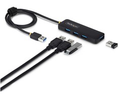 HUB USB StarTech 4-Port USB-A Hub USB 3.0 5Gbps Mini rozdzielacz USB zasilany su magistrali su kablem 61cm USB-A zu 4x USB-A Splitter