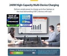 Įkroviklis StarTech USB-C 4 wyjścia 240W (424DUK-USB-C-CHARGER)