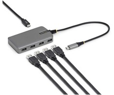 HUB USB StarTech STARTECH.COM 4-Port USB-C Hub 5Gbps Busbetrieben USB-C zu USB-A Hub USB C-įkroviklis Port 30cm Kabelis Reisehub USBC auf A Adapteris
