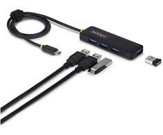 HUB USB StarTech 4-Port USB-C Hub USB 3.0 5Gbps mini rozdzielacz USB zasilany su magistrali su kablem 61cm USB-C do 4x USB-A Splitter