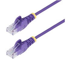 StarTech StarTech N6PAT50CMPLS kabelis sieciowy Violetinis 0,5 m Cat6 U/UTP (UTP)