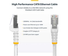 StarTech CAT8 ETHERNET CABLE LSZH/25G/40G S/FTP LSZH 100W POE