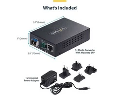 Konverteris šviesolaidinis StarTech StarTech MCM1110SMLC20 tinklo keitiklis 2000 Mbit/s 1310 nm Vienmodis Juodas