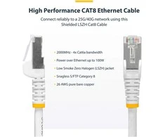 StarTech CAT8 ETHERNET CABLE LSZH/25G/40G S/FTP LSZH 100W POE