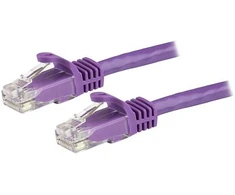 StarTech STARTECH.COM 1,5m CAT6 Kabelis - lila - CAT6-Patchkabel - Snagless-RJ45 - 24 AWG Kupferdraht - LAN - Ethernet N6PATC150CMPL