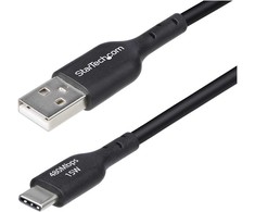 USB kabelis StarTech USB-A - USB-C 0,3 m juodas (USB2AC30CMBK)