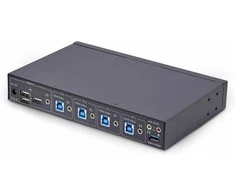„StarTech“ 4 prievadų KM jungiklis USB jungiklis.