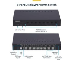Startechcom StarTech 8 PORT DISPLAYPORT KVM SWITCH EKRANAS 1.2 KVM 4K 60HZ