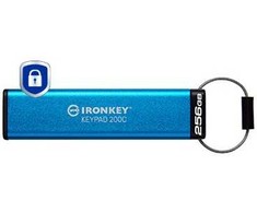 Kingston IronKey klaviatūra 200 256 GB USB-C AES Encrypted