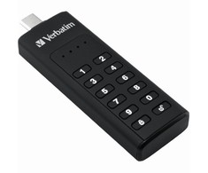 External drive Verbatim klaviatūra Secure USB 3.2 Gen 1 32GB juodos spalvos 49427