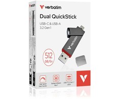 Verbatim Pendrive 512GB USB-A/USB-C Dual QuickStick 32042
