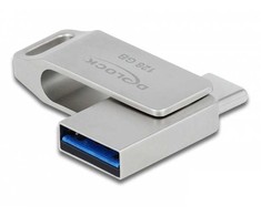 DLC STICK DELOCK USB 3.2 Gen 1 USB-C + Typ-A Speicherstick 128GB - Metallgehuse