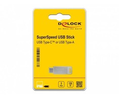DLC STICK DELOCK USB 3.2 Gen 1 USB-C + Typ-A Speicherstick 128GB - Metallgehuse
