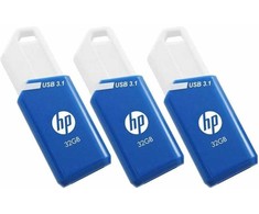 HP x755w 32GB USB 3.1 atmintinė, 3 vnt. pakuotė (P)