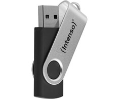 Intenso Office Line 64 GB, USB-Stick - sidabrinis/juodas, USB-A 3.2