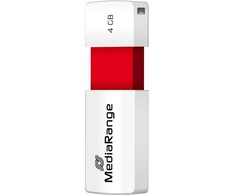 STICK MediaRange USB STICK 4GB USB 2.0 Slider red