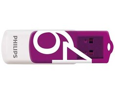 ATMINTINĖ Philips USB 2.0 64GB Vivid Edition Magic Violetinė