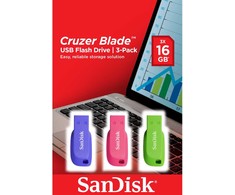 USB laikmena Sandisk Cruzer Blade 3x16 GB